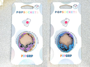 Popsocket™ Popgrip Phone Grip Swappable Top RAINBOW Crystal 