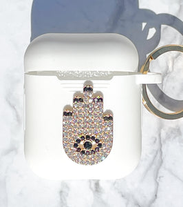 Pearls & Rhinestones Evil Eye AirPods Case and Face Mask – CostaKini